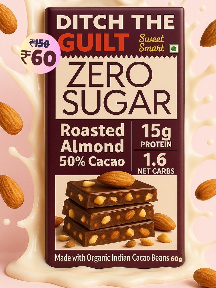 Roasted California Almonds  • 15g Protein •  Sugar Free Dark Chocolate • 60g