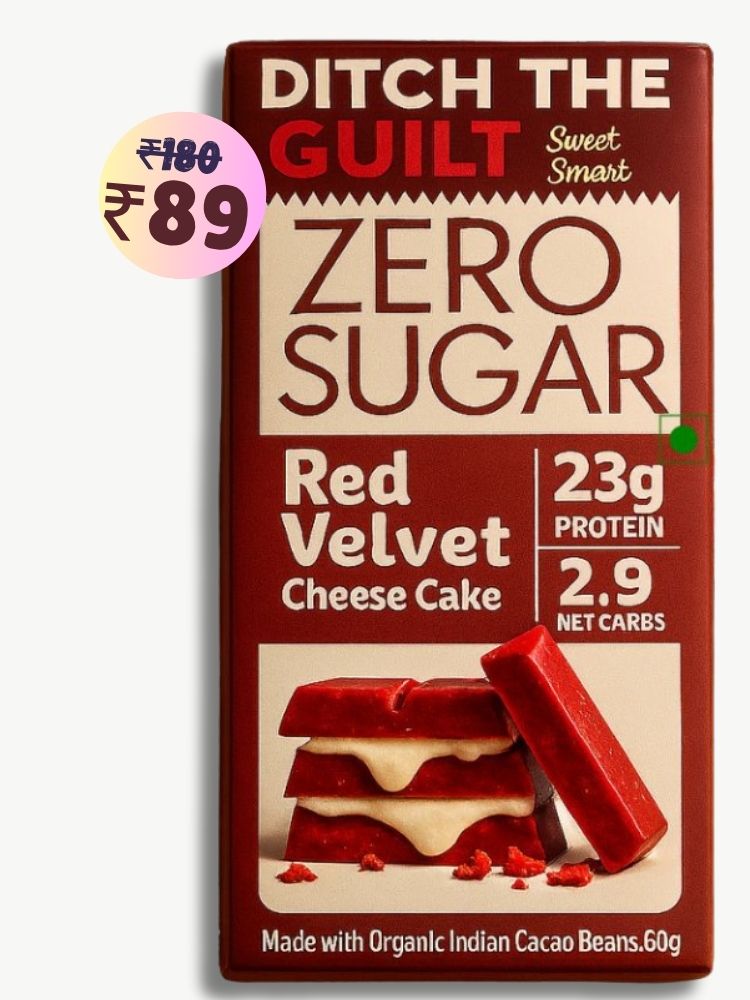 Red Velvet Cheese Cake • 22g Protein • Sugar Free White Chocolate • 60g bar