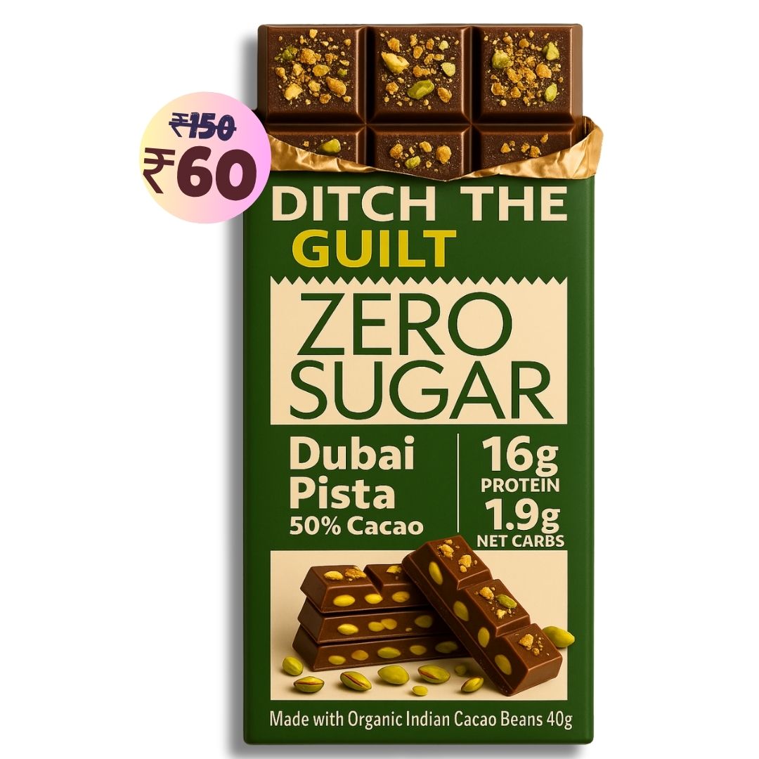 Dubai Pista Kunafa  • 16g protein • Sugar Free Dark Chocolate • 40g bar