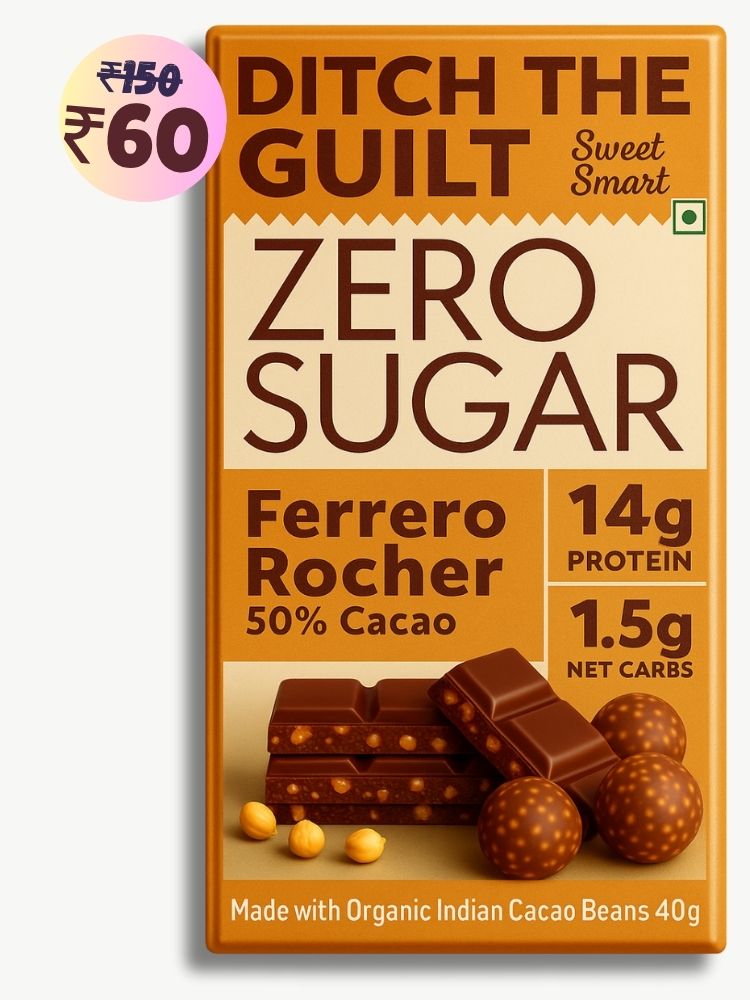 Ferrero rocher • 14g Protein • Sugar Free Dark Chocolate • 40g