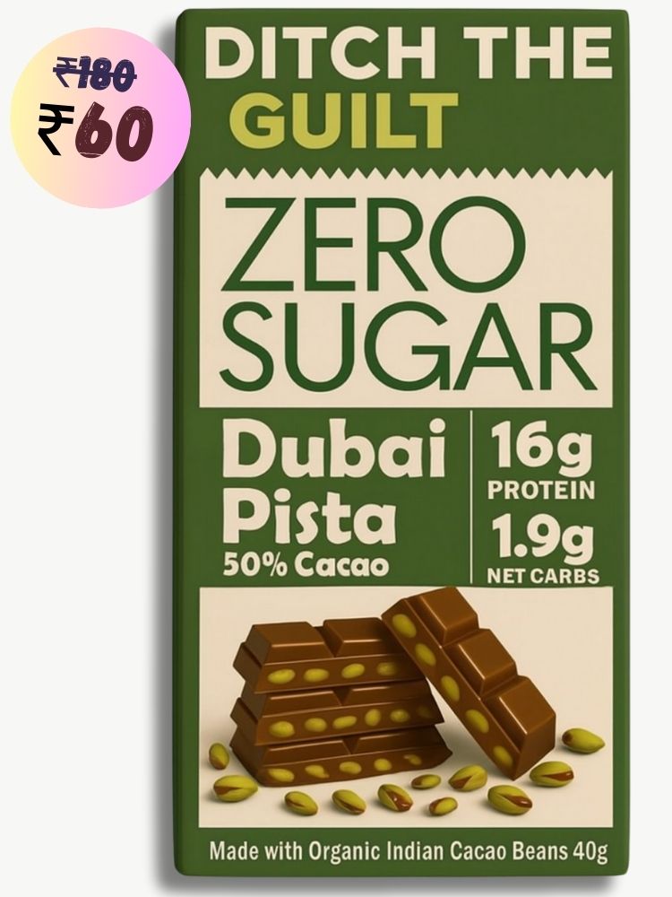 Dubai Pista Kunafa • 17g Protein •  Sugar Free Dark Chocolate • 40g