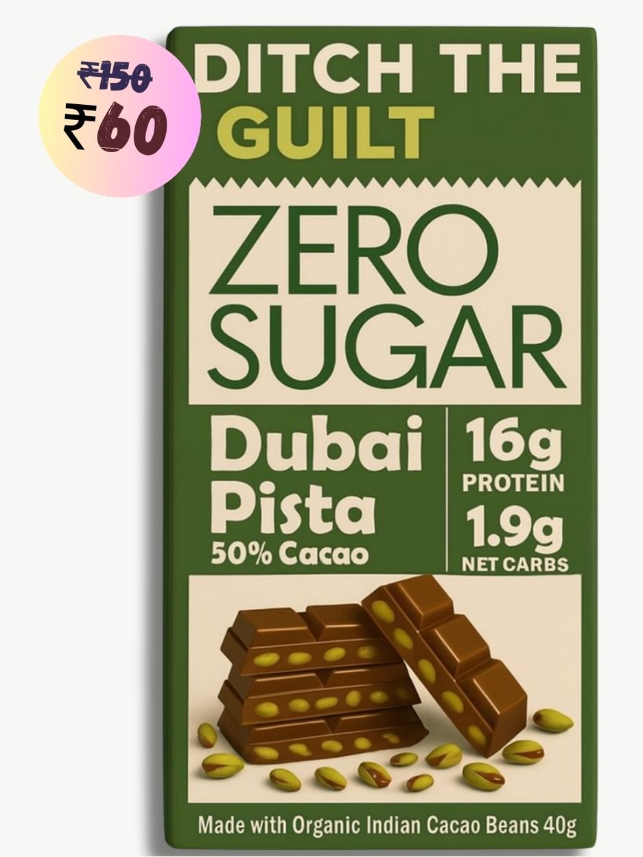 Viral Dubai Pista Centerfilled • 17g Protein •  Sugar Free Dark Chocolate • 40g