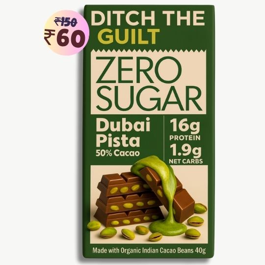 Dubai Pista Kunafa • 17g Protein •  Sugar Free Dark Chocolate • 40g