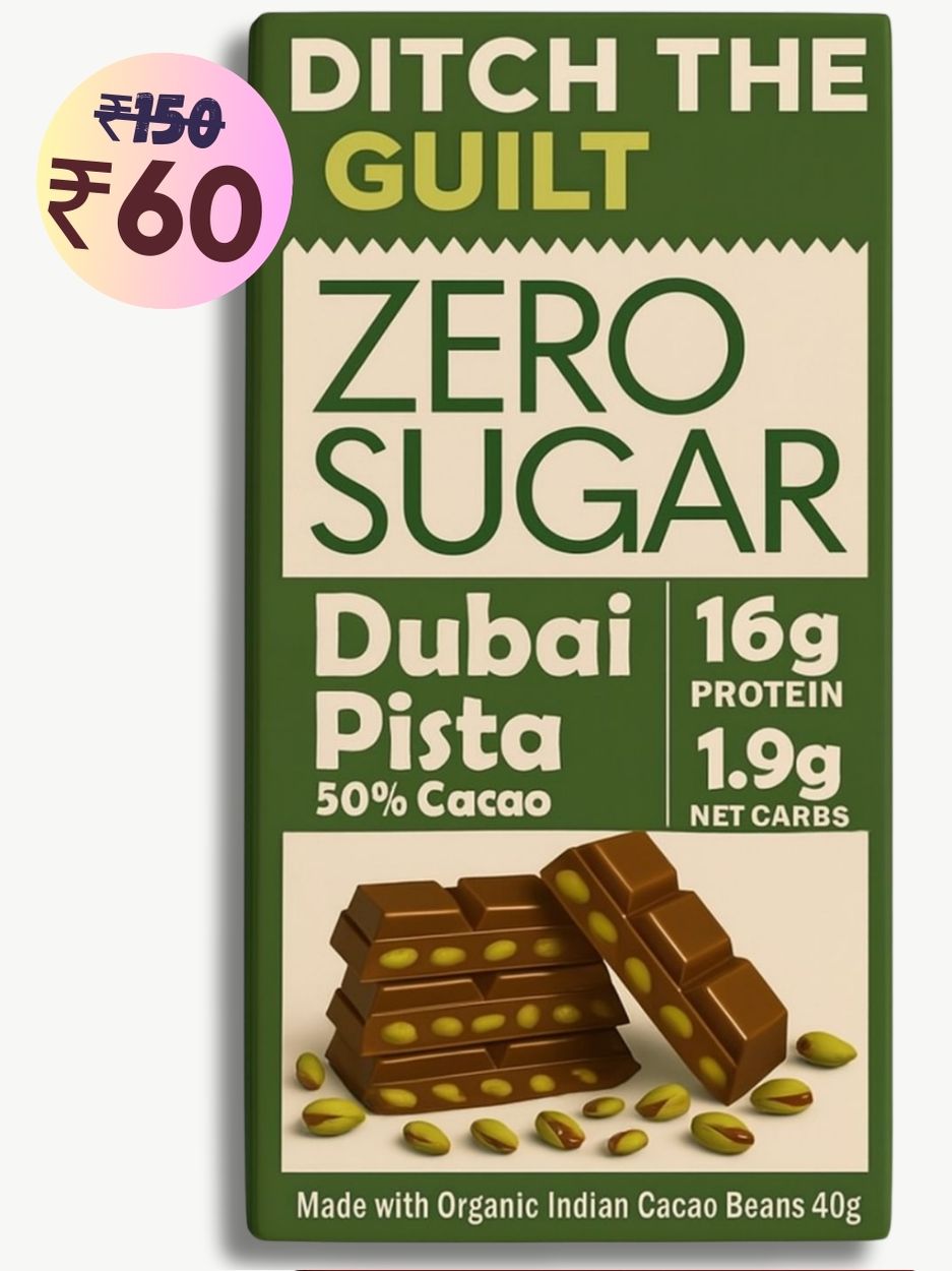 Dubai Pista Kunafa • 16g Protein •  Sugar Free Dark Chocolate • 40g