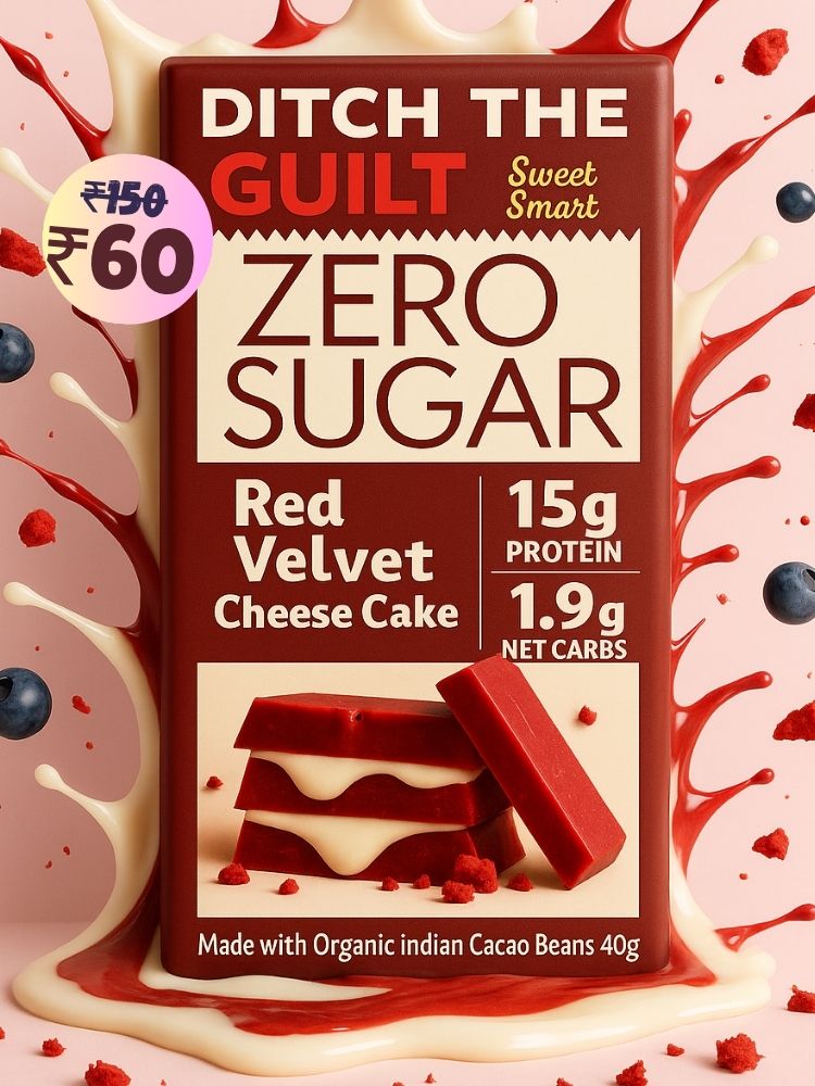 Red Velvet Cheese Cake • 15g Protein •  Sugar Free White Chocolate • 40g