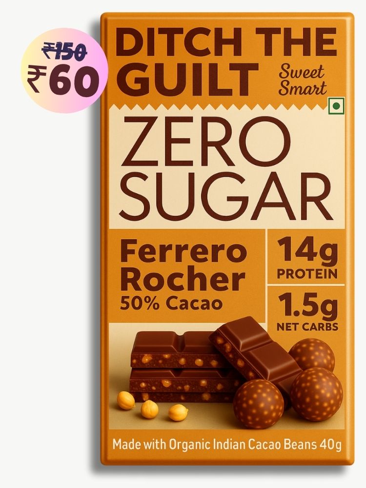 Ferrero rocher • 14g Protein • Sugar Free Dark Chocolate • 40g