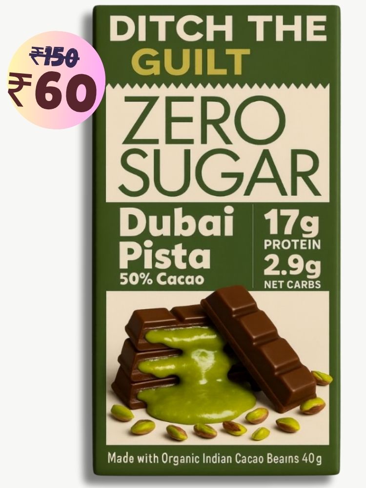 Viral Dubai Pista Kunafa • 17g Protein •  Sugar Free Dark Chocolate • 40g