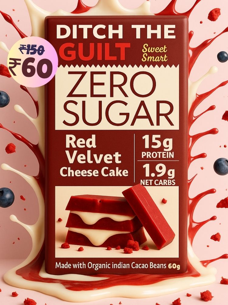 Red Velvet Cheese Cake • 15g Protein •  Sugar Free White Chocolate • 60g