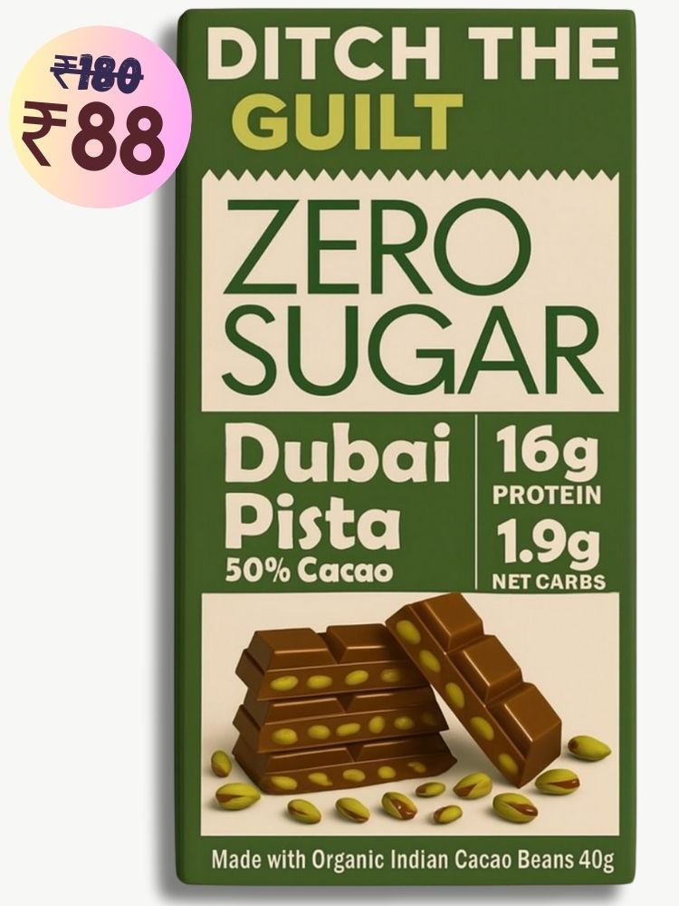 Dubai Pista Kunafa • 16g Protein •  Sugar Free Dark Chocolate • 40g