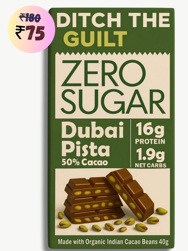 Viral Dubai Pista Centerfilled • 17g Protein •  Sugar Free Dark Chocolate • 40g