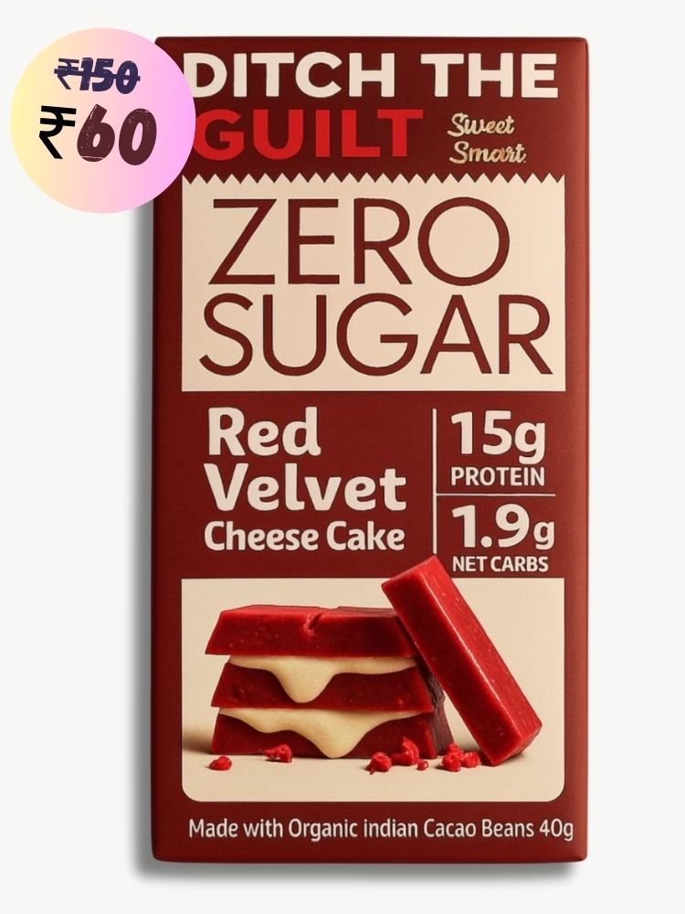 Red Velvet Cheese Cake •  15g Protein •  Sugar Free White Chocolate • 40g