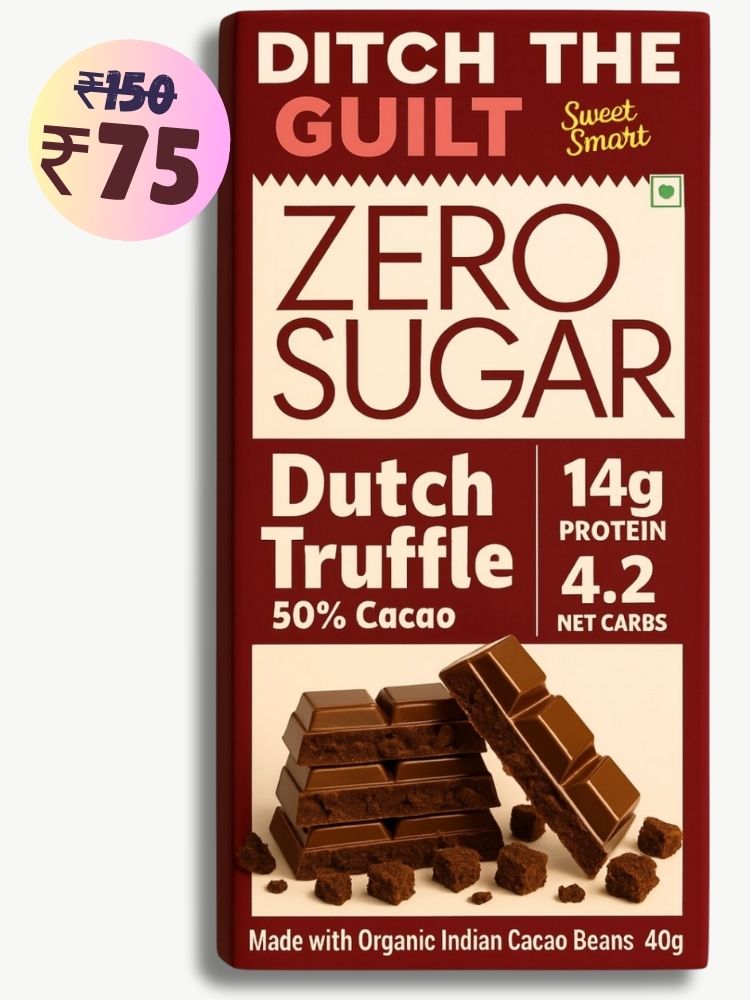 Dutch Truffle • 14g Protein •  Sugar Free Dark Chocolate • 40g