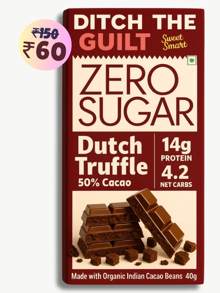 Dutch Truffle • 14g Protein •  Sugar Free Dark Chocolate • 40g