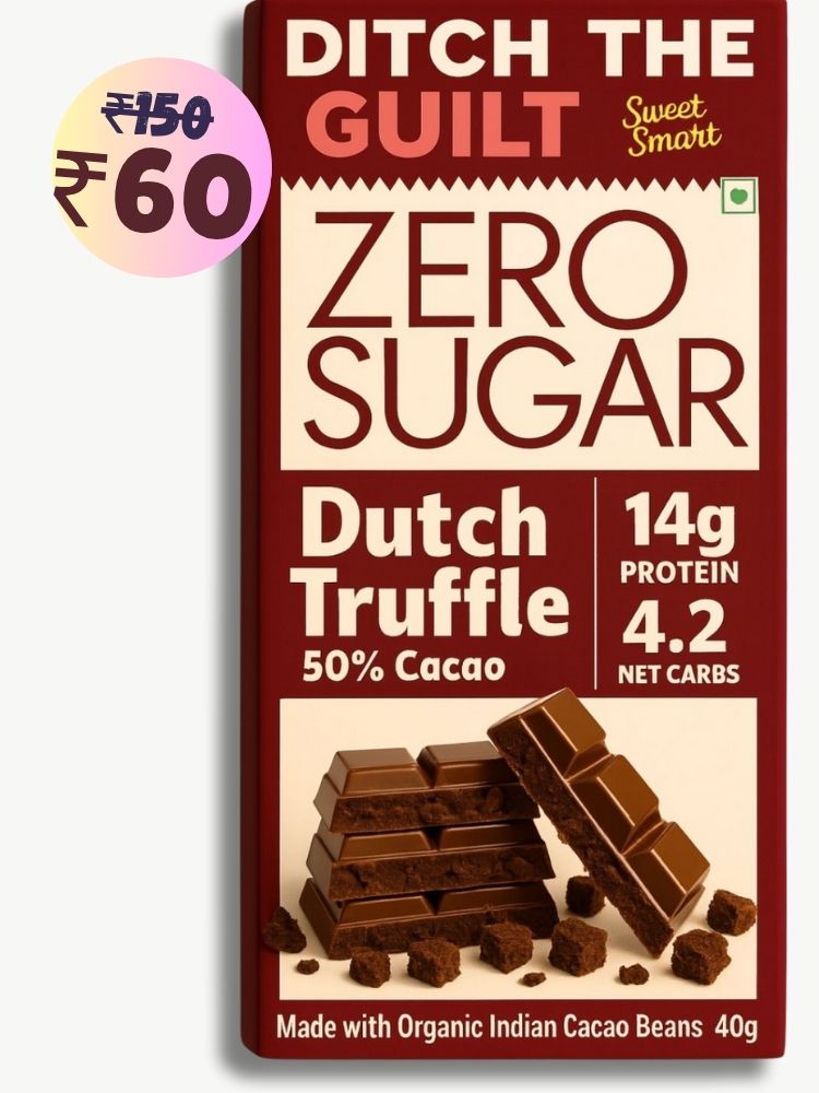 Dutch Truffle • 14g Protein •  Sugar Free Dark Chocolate • 40g