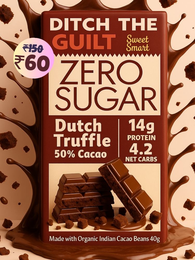 Dutch Truffle • 14g Protein •  Sugar Free Dark Chocolate • 40g