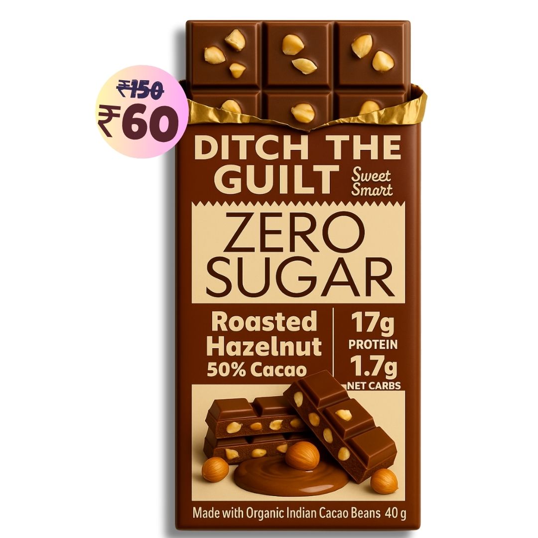 Mighty Hazelnut • 17g Protein • Sugar Free Dark Chocolate • 40g bar