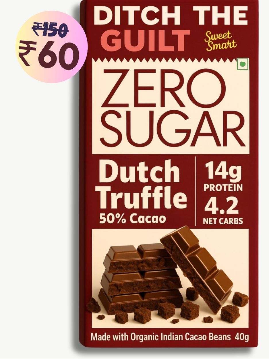 Dutch Truffle • 14g Protein •  Sugar Free Dark Chocolate • 40g