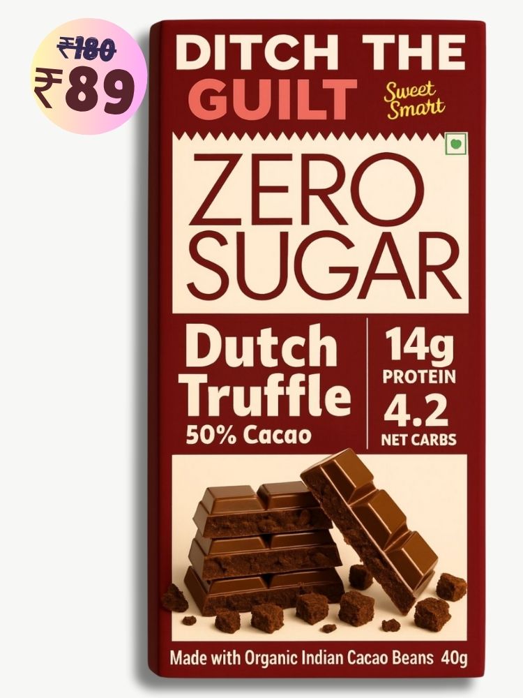 Dutch Truffle • 14g Protein •  Sugar Free Dark Chocolate • 40g