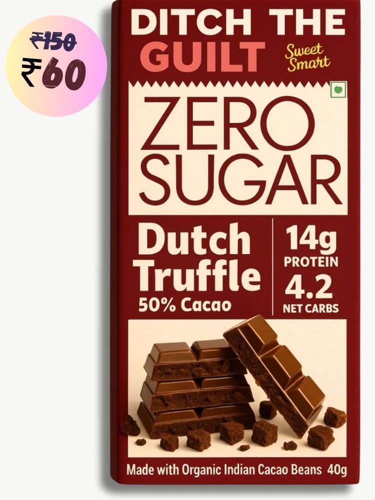 Dutch Truffle • 14g Protein •  Sugar Free Dark Chocolate • 40g