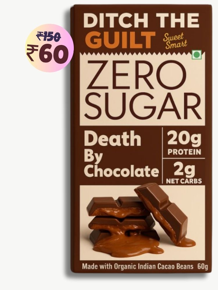 Death By Chocolate • 20g Protein • Sugar Free Dark Chocolate • 60g bar