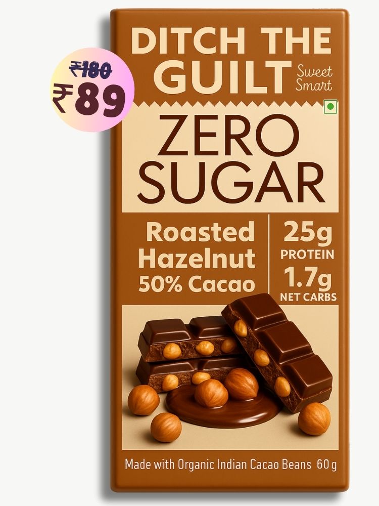 Mighty Hazelnut • 25g Protein • Sugar Free Dark Chocolate • 60g bar
