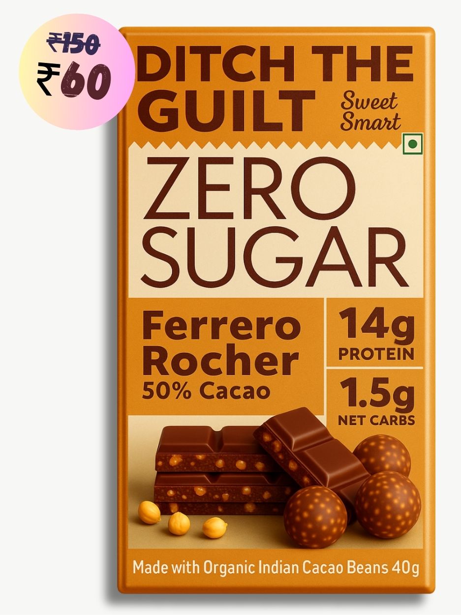 Ferrero rocher • 14g Protein • Sugar Free Dark Chocolate • 40g