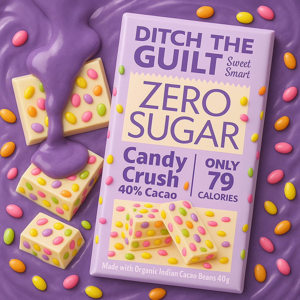 Candy Crush Cheese Cake - 79 Calories Only  - 1g Natural Sugar - 1.3g Carbs - 40g