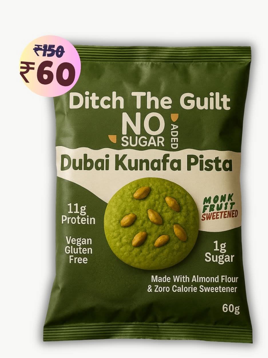 Dubai Kunafa Pista Cookie • 11g Protein • Zero Sugar • Made With Almond Flour • 60g