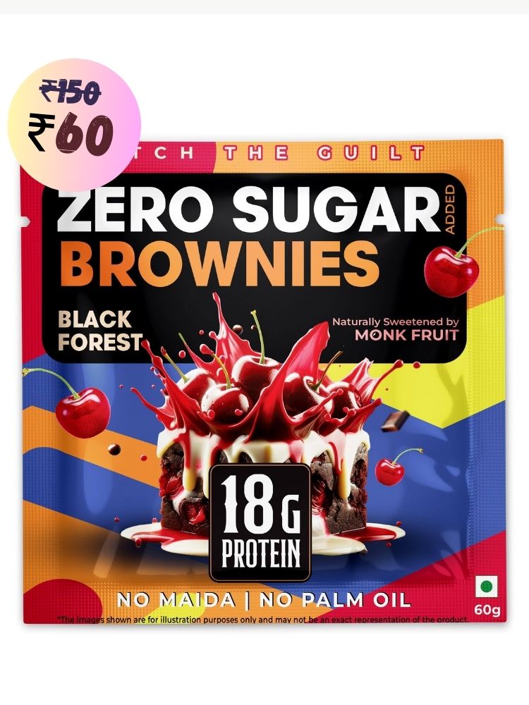 Black Forest Protein Brownie • 18g Protein • Sugar Free & High Protein • Low Net Carbs • 60g