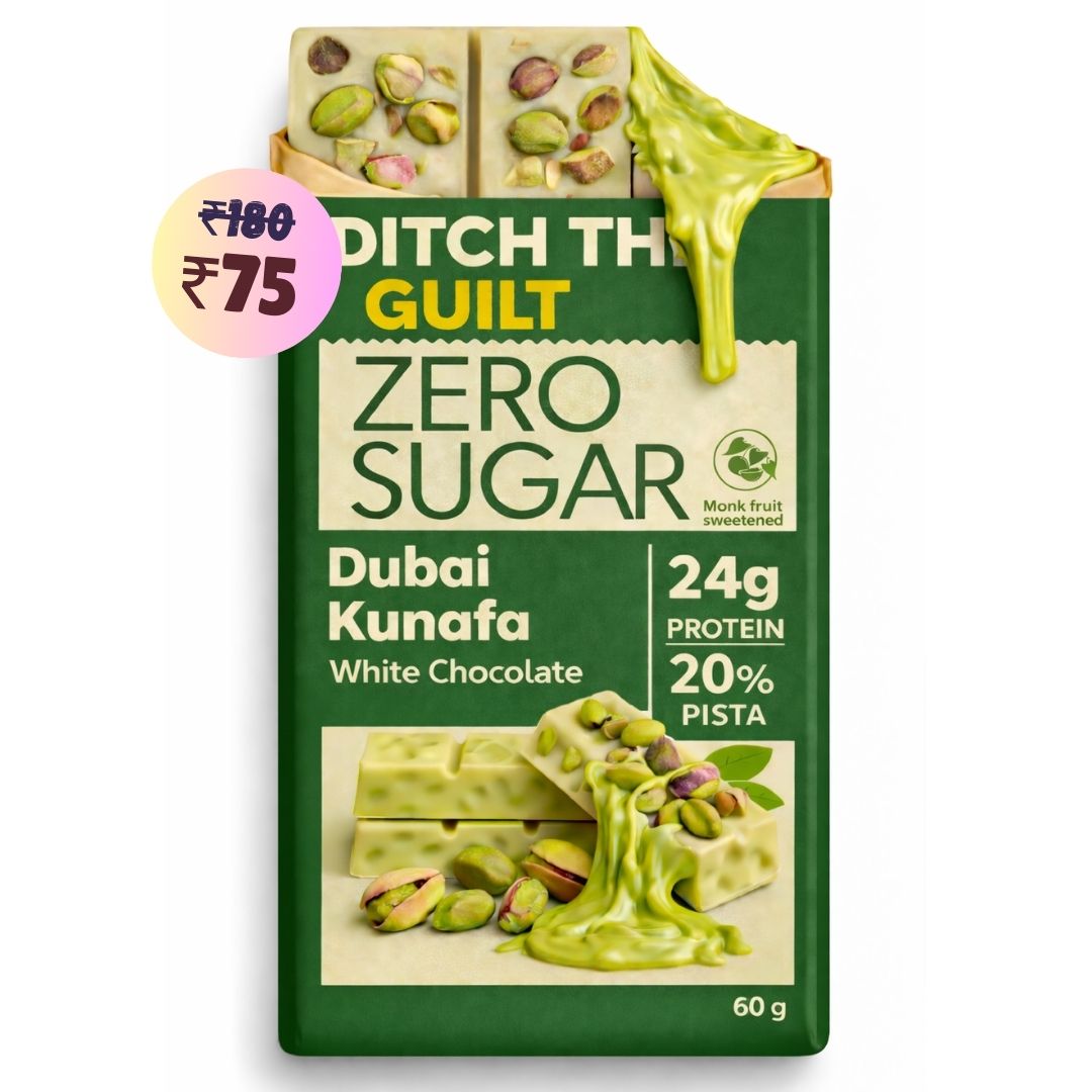 Dubai Pista Kunafa • 24g Protein • 20% Pista • Sugar Free & High Protein • 60g