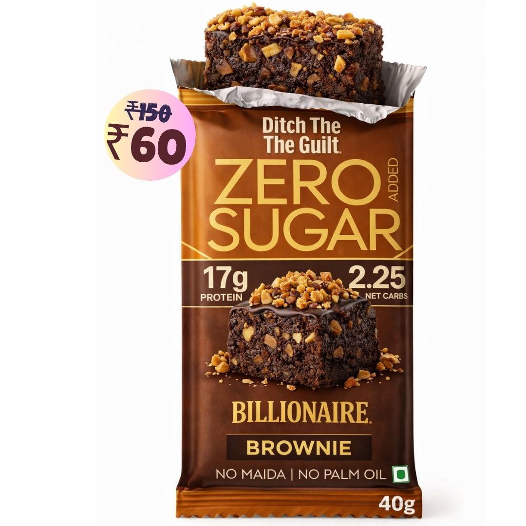 Billionaire Protein Brownie • 17g Protein • Sugar Free High Protein Brownies • 40g