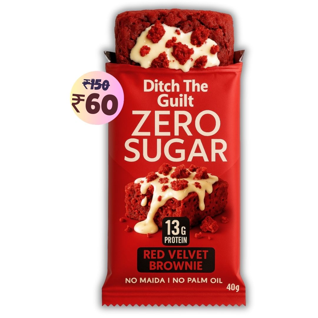 Red Velvet Brownie • 13g Protein • Sugar Free & High Protein • 40g