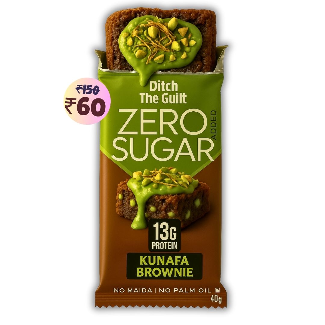 Dubai Pista Kunafa Protein Brownie • 13g Protein • Sugar Free & High Protein • 40g