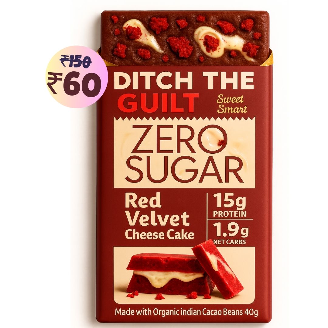 Red Velvet Cheese Cake • 15g Protein • Sugar Free Dark Chocolate • 40g bar