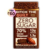70% Wayanad Indian Cacao • 13g Protein • Sugar Free Dark Chocolate • 40g bar