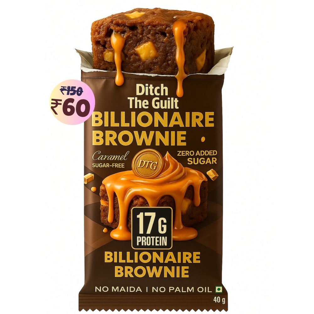Billionaire Protein Brownie • 17g Protein • Sugar Free & High Protein • 40g