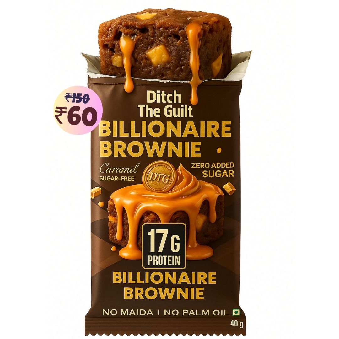 Billionaire Protein Brownie • 17g Protein • Sugar Free & High Protein • 40g