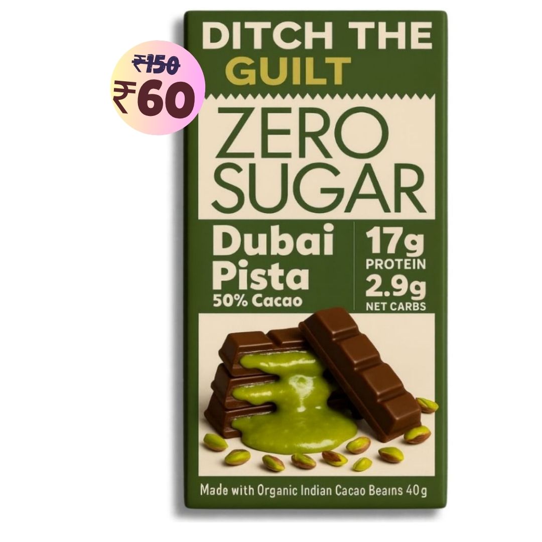 Dubai Pista Kunafa • 17g Protein • Center Filled Sugar Free Dark Chocolate • 40g bar