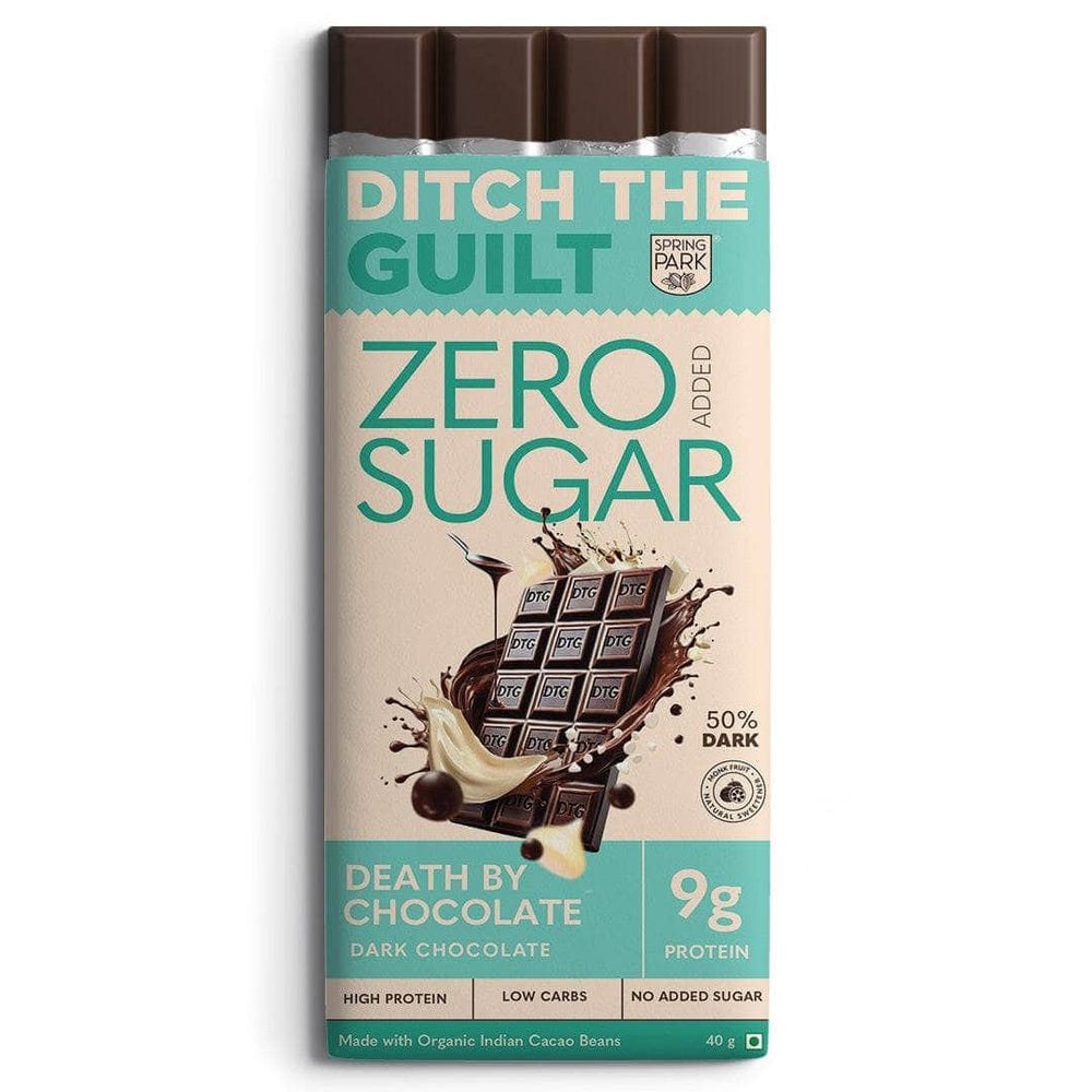 Death By Chocolate - Dark Protein Chocolate - High Protein - Sugar Free - 40g