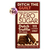 Dutch Truffle • 111 Calories Only • Low Calorie Sugar Free Dark Chocolate • 40g bar