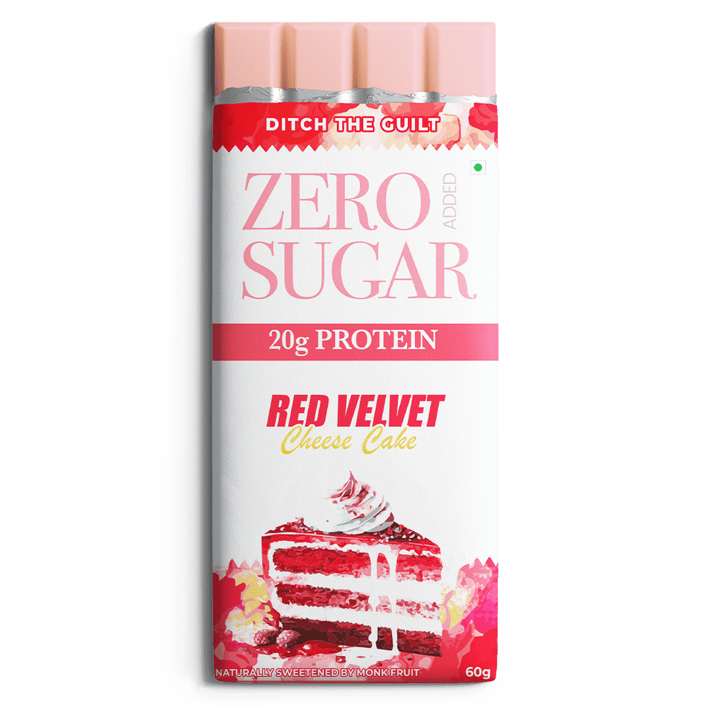 Red Velvet Cream Cheese Cake - White Chocolate - TruNativ Whey Protein - Sugar Free - 60g