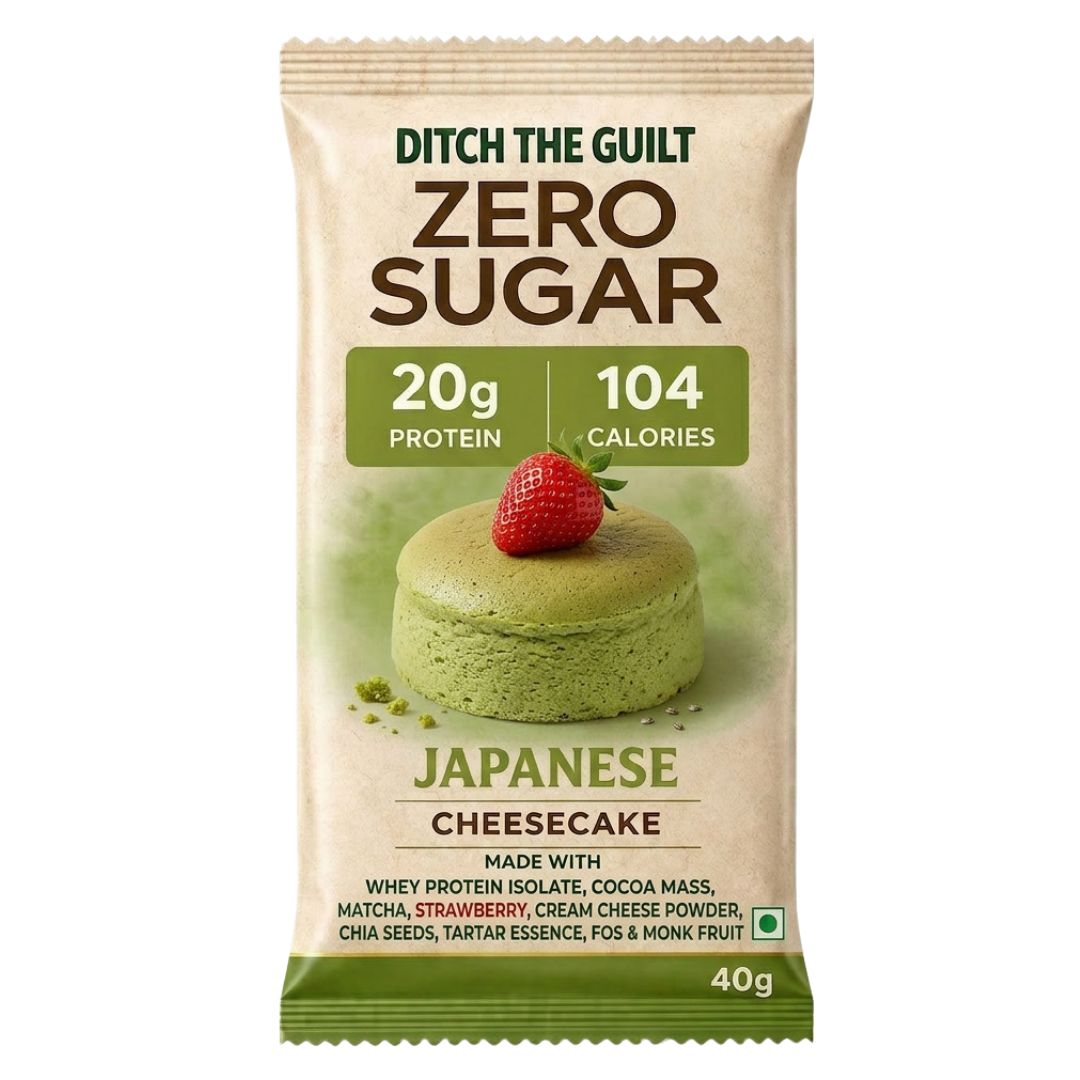Japenese Cheese Cake • 20g Protein • Sugar Free High Protein Cheesecake• 40g