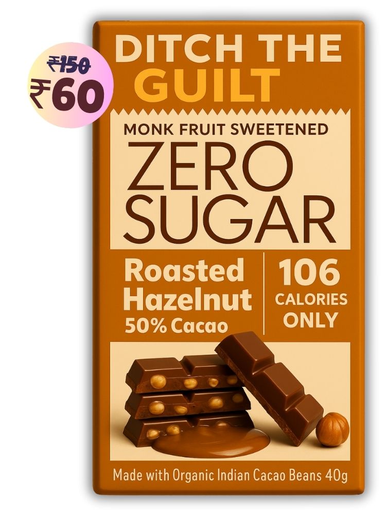 Mighty Hazelnut • 106 Calories • Sugar Free Dark Chocolate • 40g