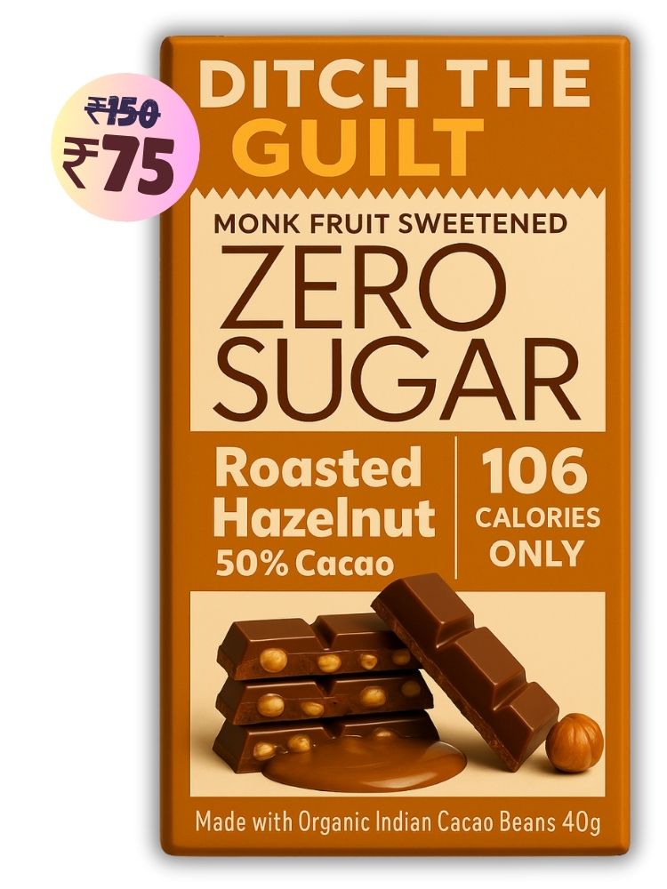 Mighty Hazelnut • 106 Calories • Sugar Free Dark Chocolate • 40g