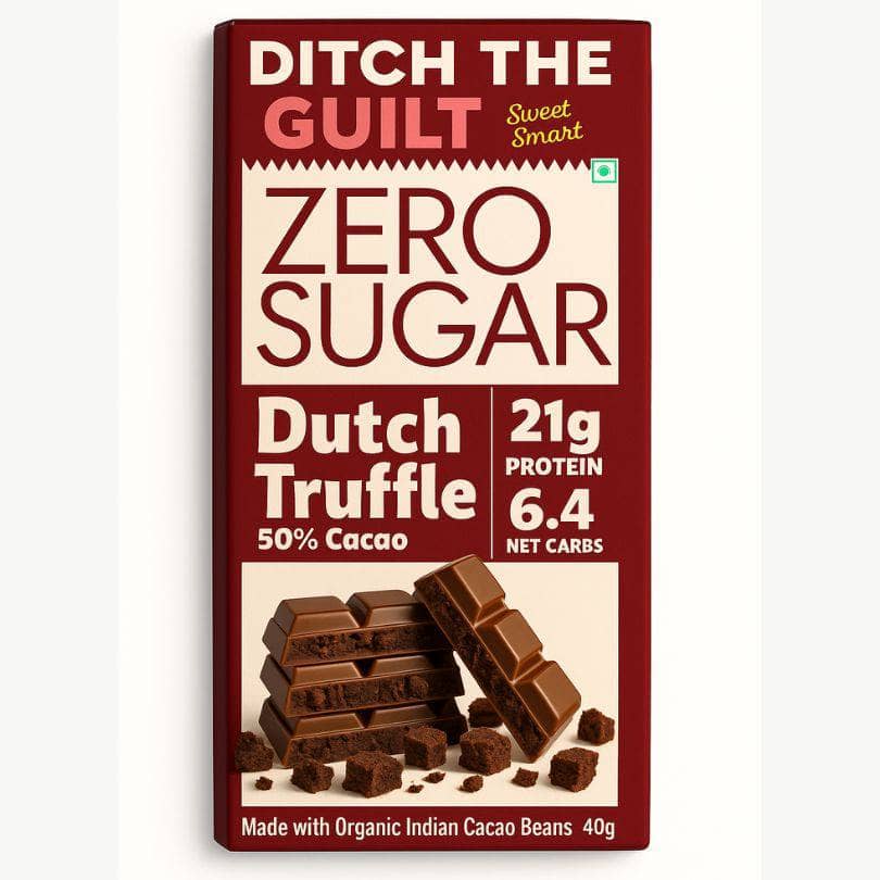 Dutch Truffle (Brownie Chunks) - 21g Protein - 6.4g Net Carbs - 1g natural Sugar - 60g