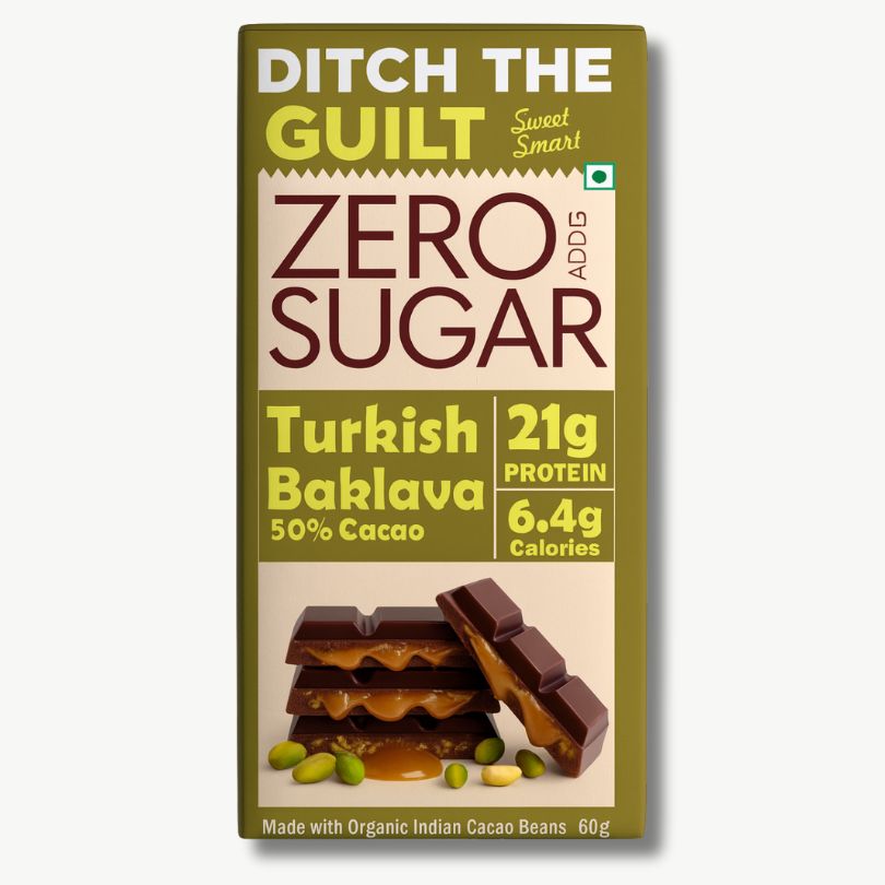 Baklava - Sugar Free Protein Chocolate - High Protein  - 60g