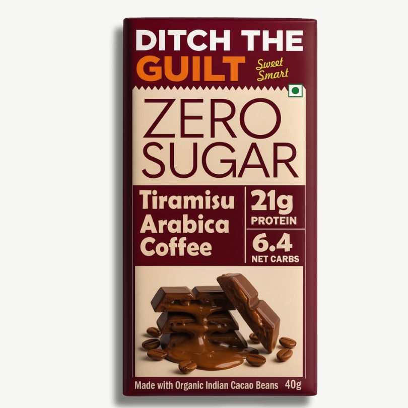 Coorgi TIRAMISU  - Sugar Free Protein Chocolate  - High Protein  - 60g