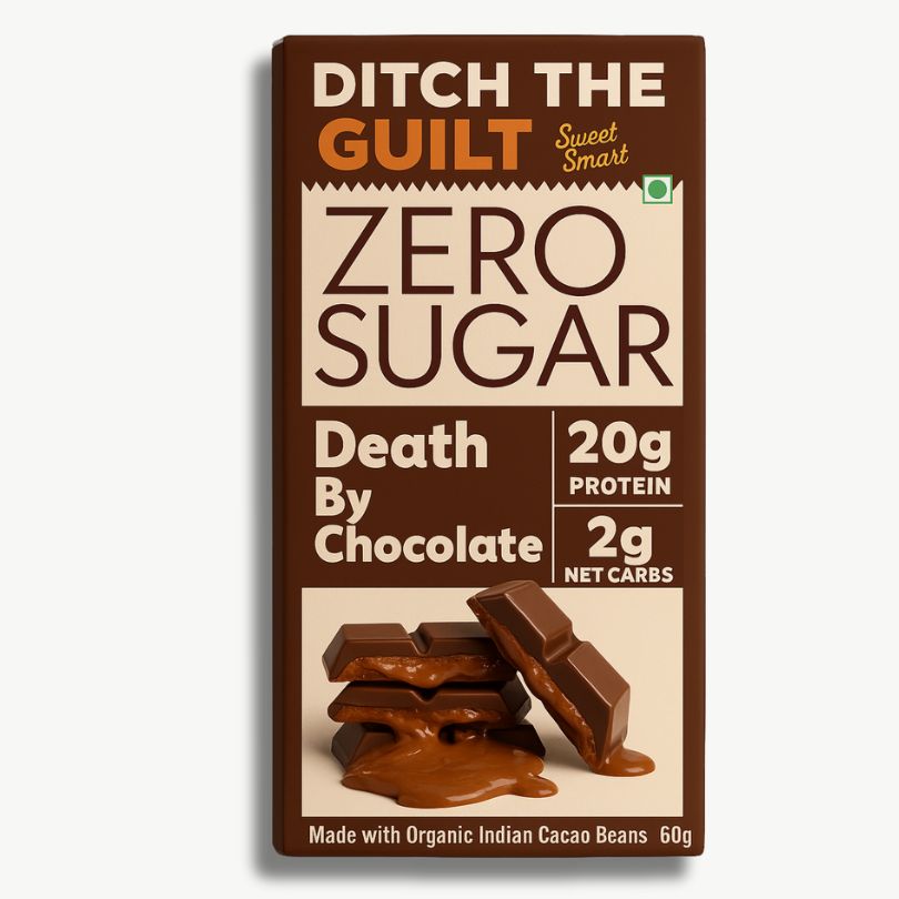 Death By Chocolate  - Sugar Free Protein Chocolate  - High Protein  - 60g
