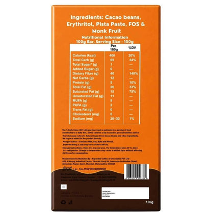 Salted Caramel • Sugar Free Center-Filled Chocolate Bar • 100g