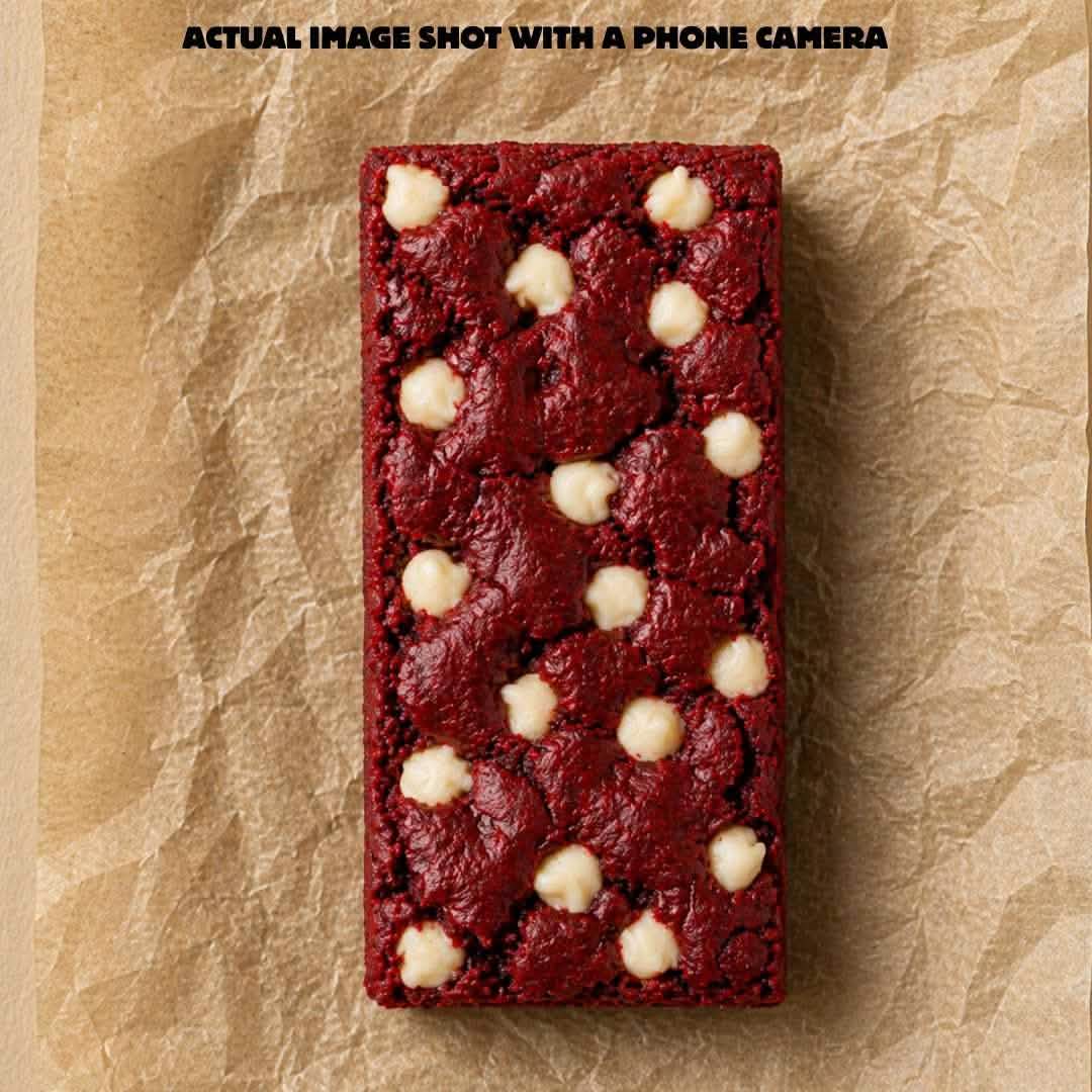 Red Velvet Protein Brownie • 15g Protein • Sugar Free High Protein Brownie • 40g